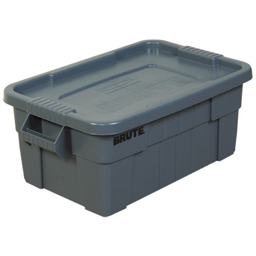 28 x 18 x 11" Gray Brute Totes with Lid