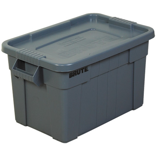 28 x 18 x 15" Gray Brute Totes with Lid