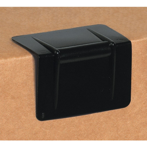 2 1/2 x 1 3/4" - Black Plastic Strap Guards (Case of 1000)