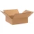 10"L x 10"W x 3"H Flat Corrugated Box, 25-Pack