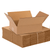 10"L x 8"W x 3"H Flat Corrugated Box, 25-Pack
