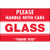 2 x 3" - "Glass - Handle With Care" Labels (Roll of 500)