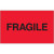 3 x 5" - "Fragile" (Fluorescent Red) Labels (Roll of 500)