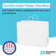 16 x 6 x 12" White Paper Shopping Bags (250-Pack)