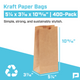 5 ¼ x 3 7⁄16 x 10 15⁄16" Kraft Hardware Bags (400-Pack)