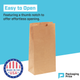 7 ¾ x 4 ¾ x 16" Kraft Hardware Bags (400-Pack)