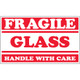 3 x 5" - "Fragile - Glass - Handle With Care" Labels (Roll of 500)