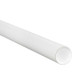 2 x 12" White Tubes with Caps (Case of 50)