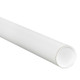 2 1/2 x 18" White Tubes with Caps (Case of 34)