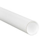 3 x 24" White Tubes with Caps (Case of 24)