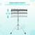 32 Note Glockenspiel Xylophone Percussion Bell Kit with Adjustable Stand B593-MU10064