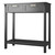 Modern Entryway Accent 2 Drawer Sofa Side Table Black Q280-BLQP2507