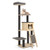 5-Tier Modern Wood Cat Tower with Washable Cushions-Gray - Color: Gray D681-PS7477GR