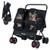 Foldable Double Pet Stroller with Adjustable Sunshade and Storage Basket-Black - Color: Black D681-PW10142BK