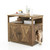 Cat Litter Box Enclosure with Double Barn Doors  Divider  Side Entry and Storage Shelf B593-PS7822OK