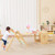 7-in-1 Toddler Climbing Toy Connected Table and Chair Set for Boys and Girls Aged 3-14 Years Old-Mu D681-TS10122CL