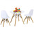 Kid's Modern Dining Table Set with 2 Armless Chairs B593-HW61364-2