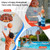 Indoor Outdoor Basketball Games with Large Shatter-proof Backboard - Color: Red D681-SP37874