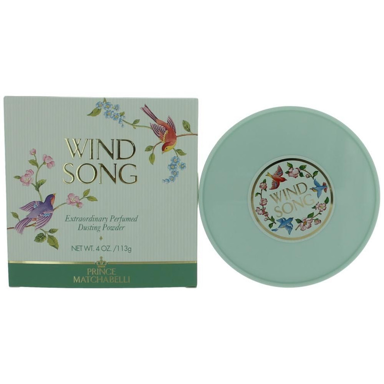Wind Song by Prince Matchabelli, 4 oz Extraordinary Perfumed Dusting Powder for Women R654-awwsg4dp