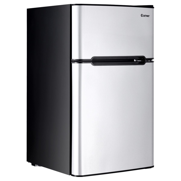 3.2 cu ft. Compact Stainless Steel Refrigerator-Gray - Color: Gray D681-EP22672GR