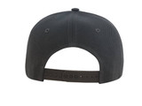 A black Premium American Twill A Frame Cap featuring a snapback closure and ventilation eyelets.