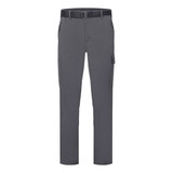 Stretch lightweight combat pants in grey with belt loops and multiple pockets for functionality. Features a branded logo.