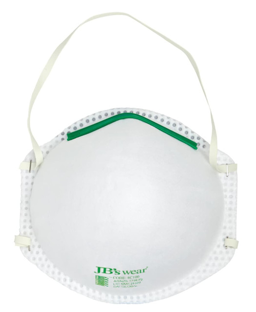A white respirator mask with green accents and ear loops, featuring a logo. Suitable for health and personal use. A white respirator mask with green accents and ear loops, featuring a logo. Suitable for health and personal use.