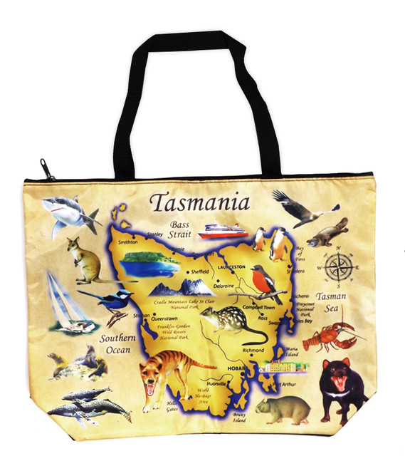Map of Tasmania (Print) 45x33x12cm Map of Tasmania (Print) 45x33x12cm
