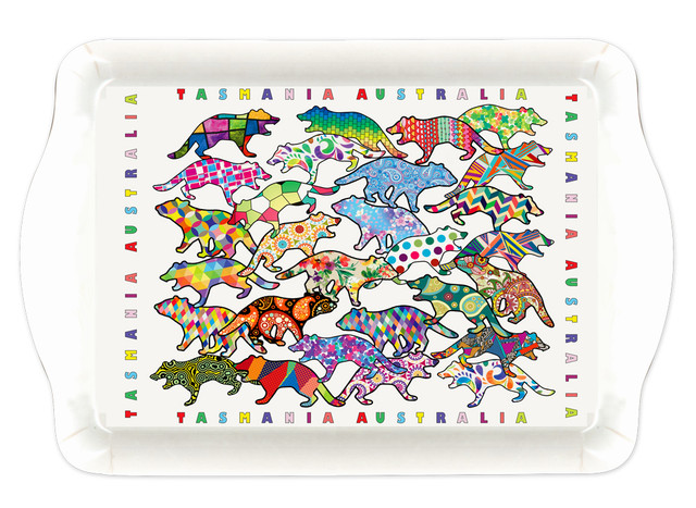 Snack Tray Melamine - Coloured Devils Snack Tray Melamine - Coloured Devils