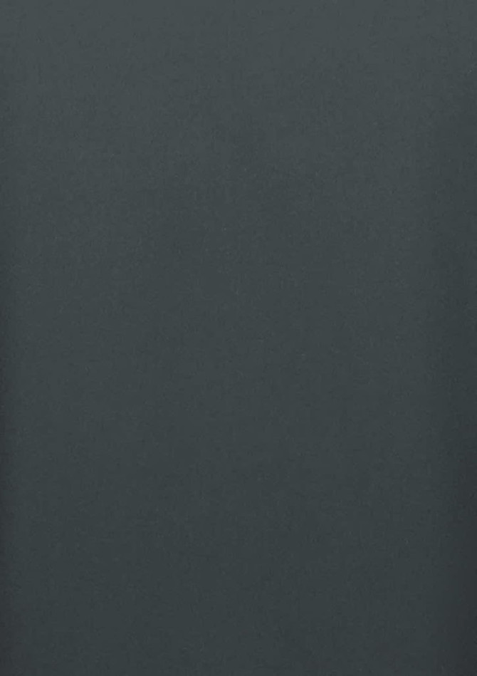 A long-sleeve shirt in dark grey with a logo, designed for quick drying and movement.