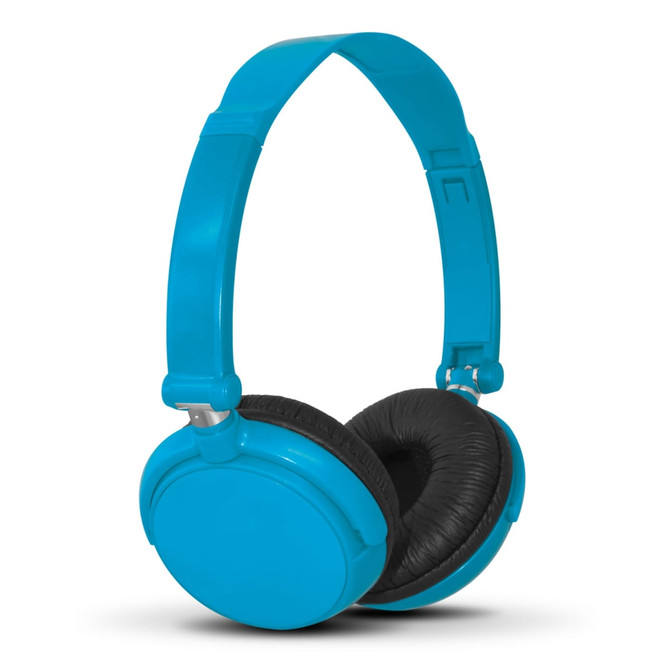 Pulsar Headphones in vibrant blue color with black ear cushions and an adjustable headband.