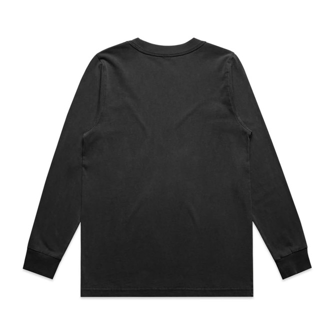 A black long-sleeve T-shirt with a simple design and no visible branding or text on the back.