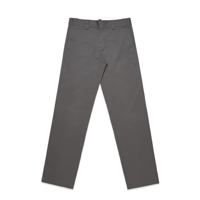 Regular pants in grey, featuring a straight-leg design and a waistband with belt loops. Includes a logo.