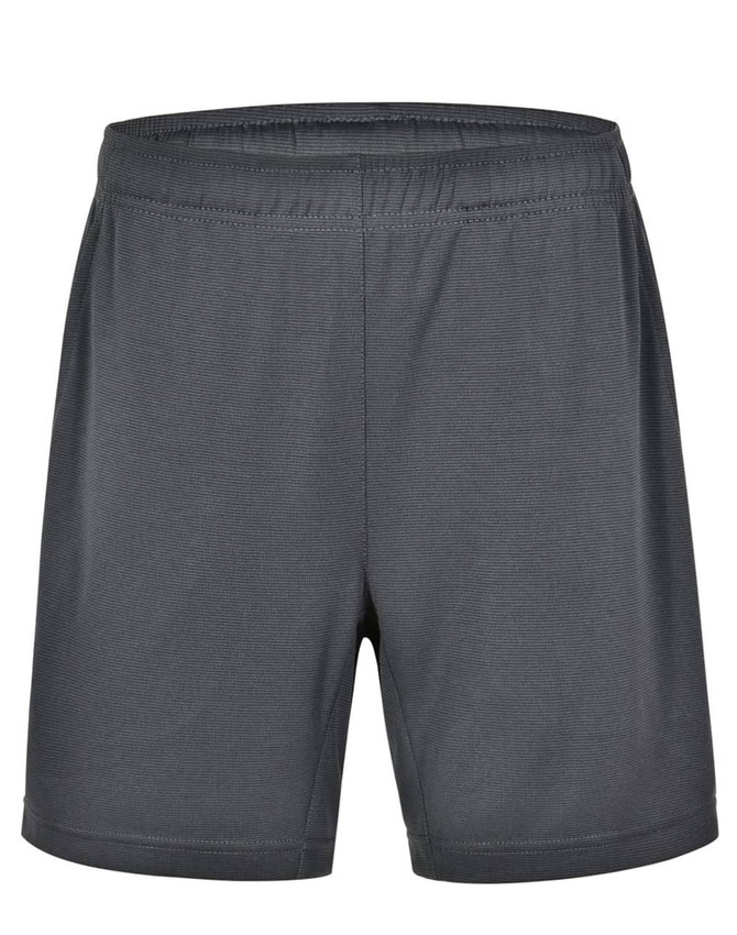 Adults' bamboo charcoal sports shorts in dark grey, featuring an elastic waistband and a logo.