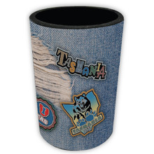 Can Holder - Distressed Denim Tassie Badges