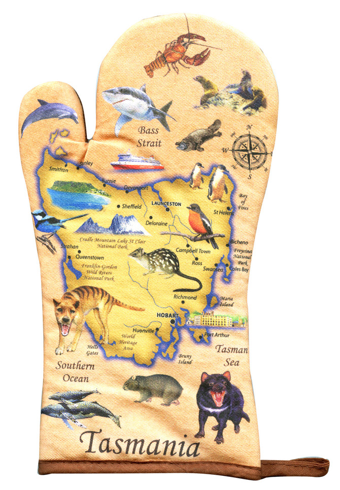 Oven Glove - Map of Tasmania Oven Glove - Map of Tasmania