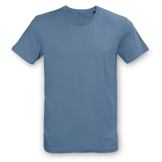 A unisex TRENDSWEAR Element T-shirt in a soft blue hue, featuring short sleeves and a crew neck.