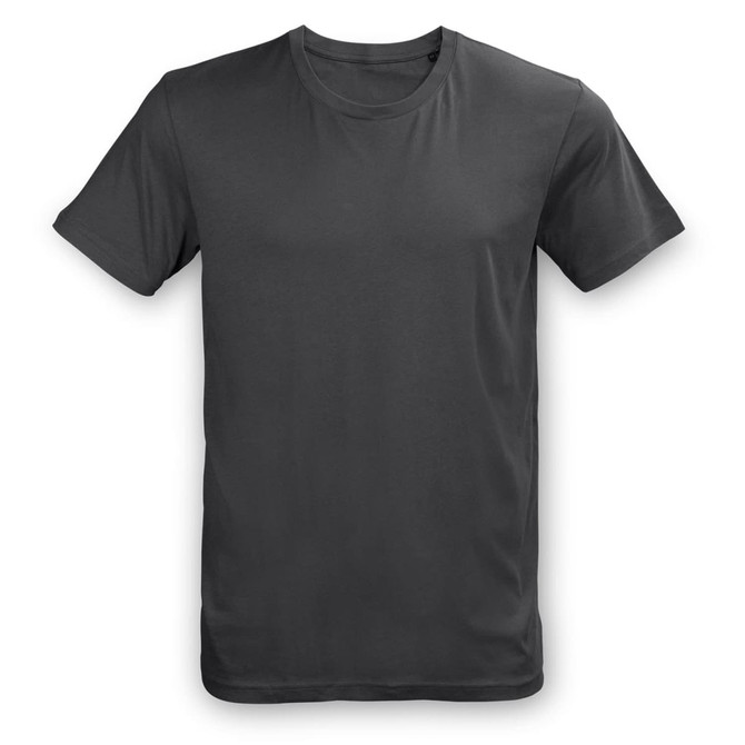 A unisex TRENDSWEAR Element T-shirt in dark grey with a simple crew neckline and short sleeves.