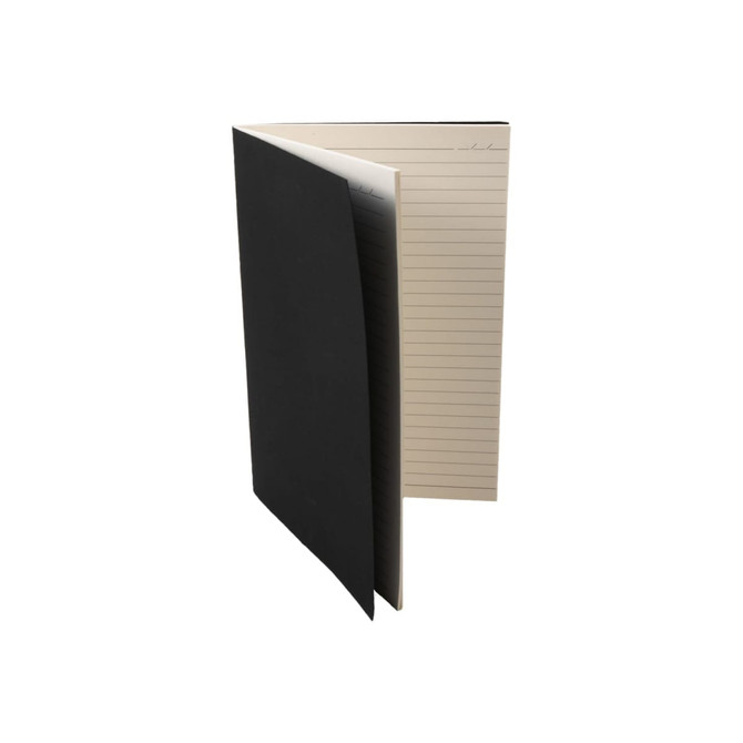 An Andean Notebook featuring a sleek black cover and lined pages.