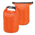An orange 5L dry bag with a secured top closure and a buckle. The material is waterproof and textured.