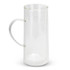 A drink bottle featuring a clear, glass jug design with a handle. Ideal for beverages.