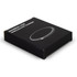 A black packaging box for a Bamboo 15W wireless fast charger featuring an outline of the charger on the front.