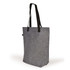 A gray RPET gusset tote bag with black handles, designed for versatile storage and carrying.