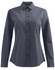 A ladies' smart casual long sleeve shirt in dark grey with a button-up front and a chest pocket. It has a subtle logo.
