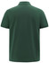A green men's classic cotton/poly pique short-sleeve polo, featuring a plain back and a logo.