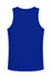 A blue men's singlet featuring a simple design and a back view with no visible branding.