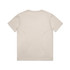 A neutral-coloured Youth Block Tee in a classic short-sleeve design, featuring a branding logo.