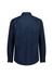 A classic fit long sleeve shirt in navy blue, featuring a back view with buttoned cuffs and a collar.