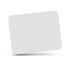 A travel mouse mat featuring a smooth, blank surface with rounded corners, designed for portability and ease of use.