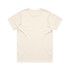 A plain cream-coloured t-shirt with a classic crew neckline and short sleeves. It features a logo on the label.
